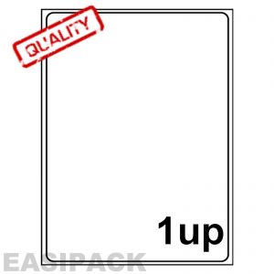 A4 Sheet Address Labels white - 1 UP - 199.6mm x 289.1mm