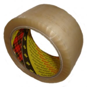 3M Scotch CLEAR 371 packing parcel packaging carton sealing tape 2" (48mm x 66m)