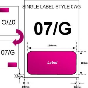 A4 Integrated Easy Labels - Style 07/G