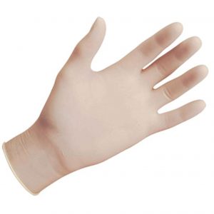 Latex Disposable Gloves (Powdered) - LARGE