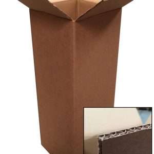 Extra Heavy Duty Double Wall Cardboard Boxes Cartons- 315x315x1175mm (12.4"x12.4"x46.2") (300K/T)