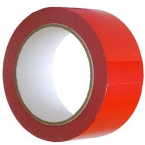 Coloured PP Box Sealing Tape (48mmx66m) - RED