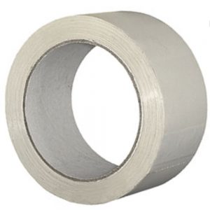 Coloured PP Box Sealing Tape (48mmx66m) - WHITE