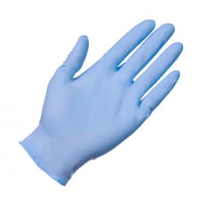 Blue Nitrile Disposable Gloves (Powder Free) - LARGE