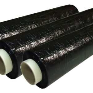 Black opaque security pallet stretch wrap - 500mm x 200M (23mu)