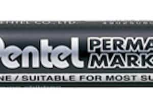Pentel BLACK Permanent Marker Pen N860 - Chisel Tip