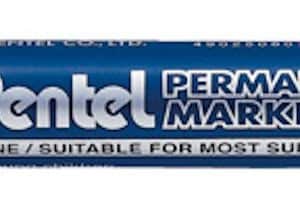 Pentel BLUE Permanent Marker Pen N860 - Chisel Tip