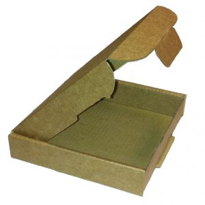Single Wall PIP Large Letter Kraft Postal Boxes - 101x101x20mm (3.97x3.97x0.8") - MINI