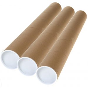 A0 Postal Poster Tubes (127mm x 940mm) 5" x 37" + End caps