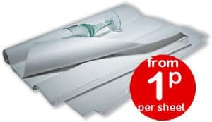 White Standard Acid Free Tissue Paper - 18" x 28" sheets