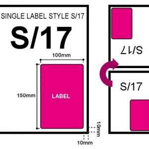 A4 Single Integrated Easy Labels - Style S/17
