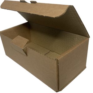 BROWN Cardboard Postal Boxes Die Cut Single wall - 220x110x80mm (8.7x4.3x3.1") DCB008