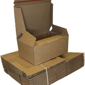 E-commerce Crash Lock Cardboard Postal Boxes - 222x150x88mm (8.75"x6"x3.5") ECOM50