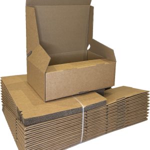 E-commerce Crash Lock Cardboard Postal Boxes - 290x208x95mm (11.5"x8.25"x3.75") ECOM60