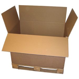 HALF EUROPA (NO PALLET) PALLET BOX - Cardboard Cartons DOUBLE WALL Open Box (0201) Internal - 770x570x660mm - PAL10